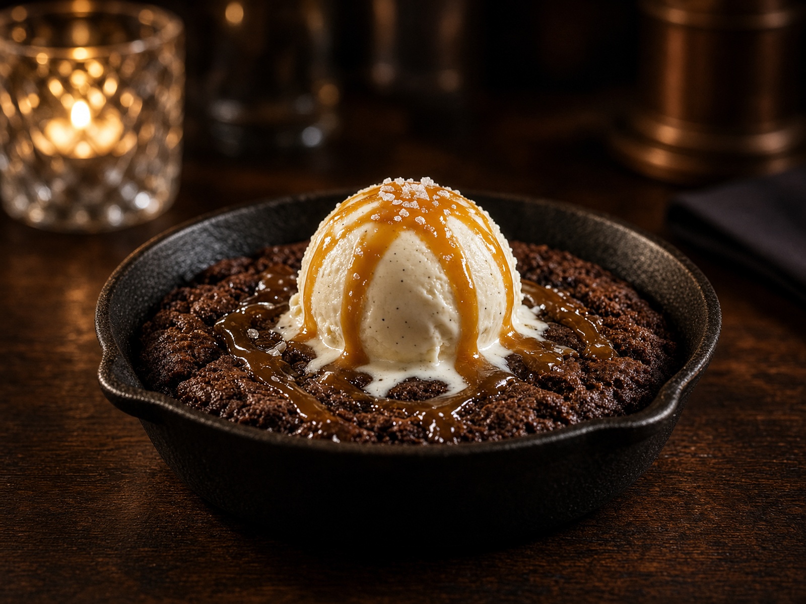 Skillet Brownie Sundae